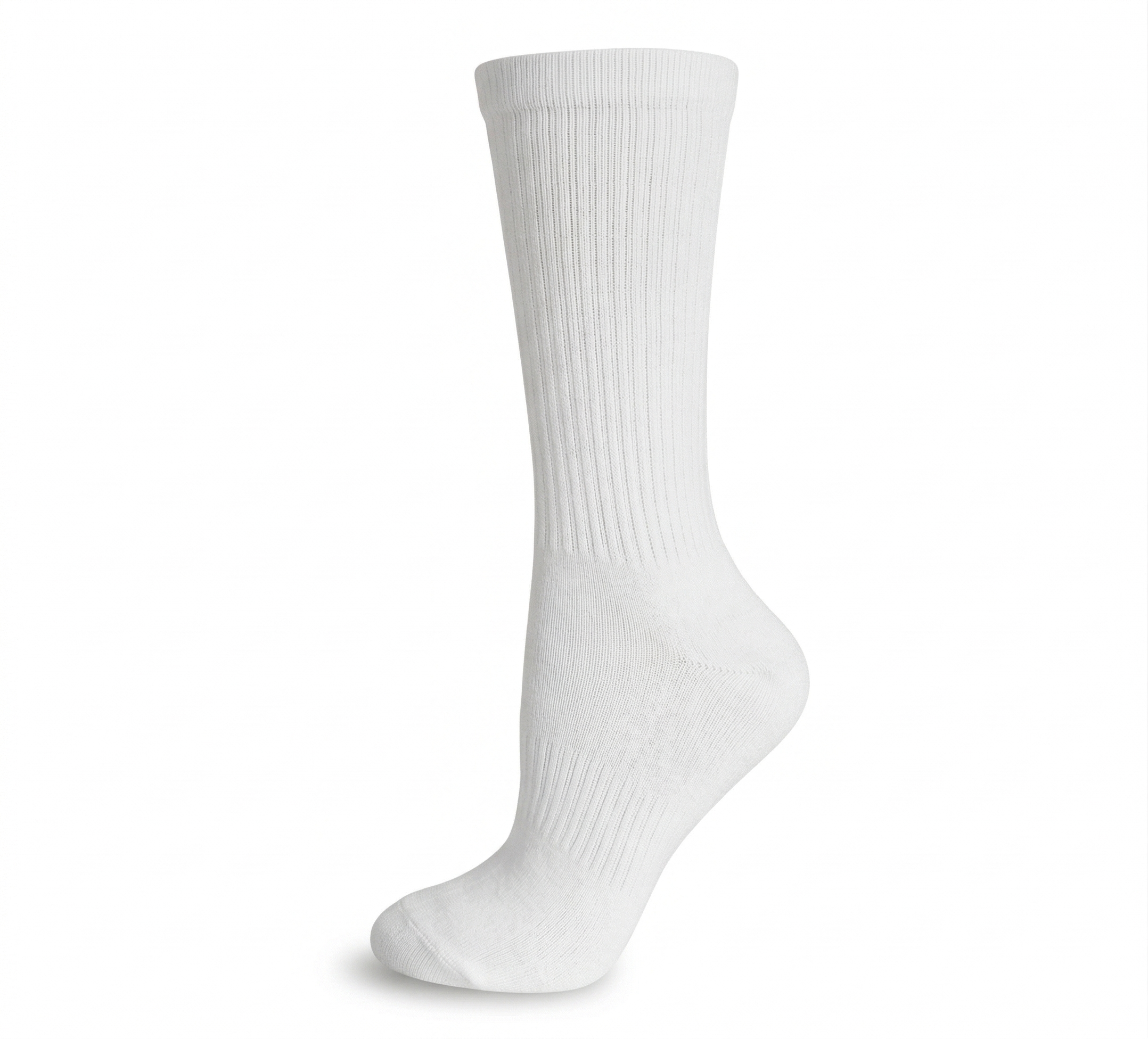 KEY - Diabetic Wellness - Women's - 1/2 Cushion Sole Plain Crew Socks