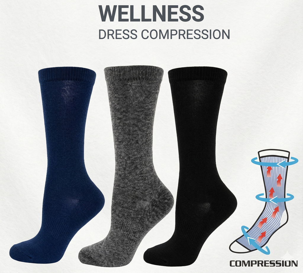 COMPRESSION - KEY - WELLNESS - Women's - Dress Compression Socks