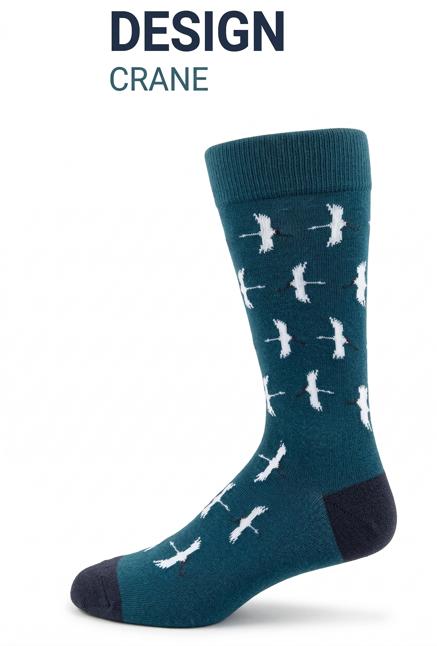 KEY - Men's Dress Socks - Crane