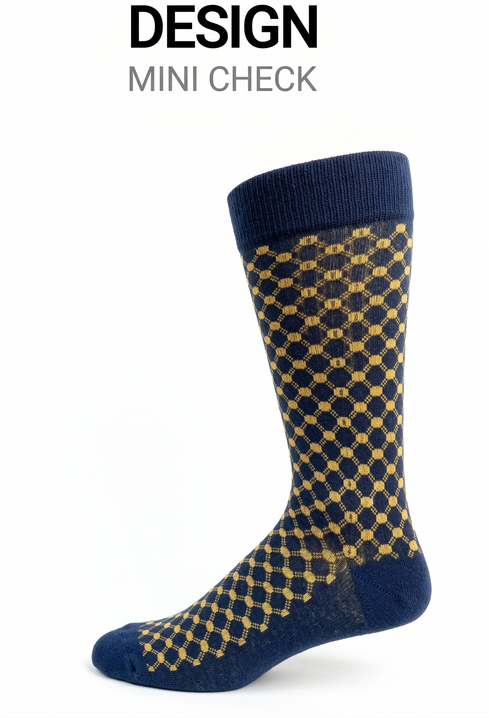 KEY - Men's Dress Socks - Mini Check
