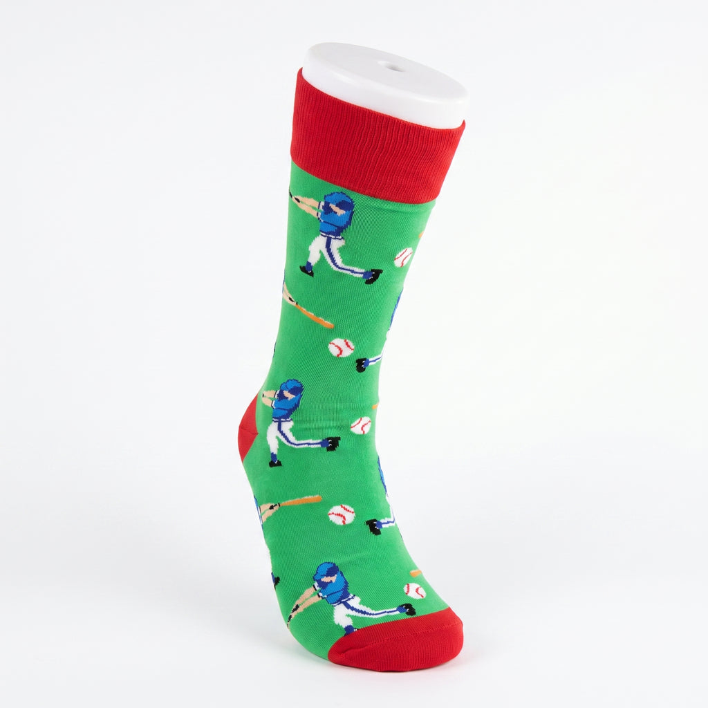 SoXcellent - Baseball Sport Unisex Novelty Socks - M