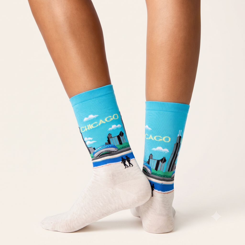 Hot Sox - Men - CHICAGO Crew Socks