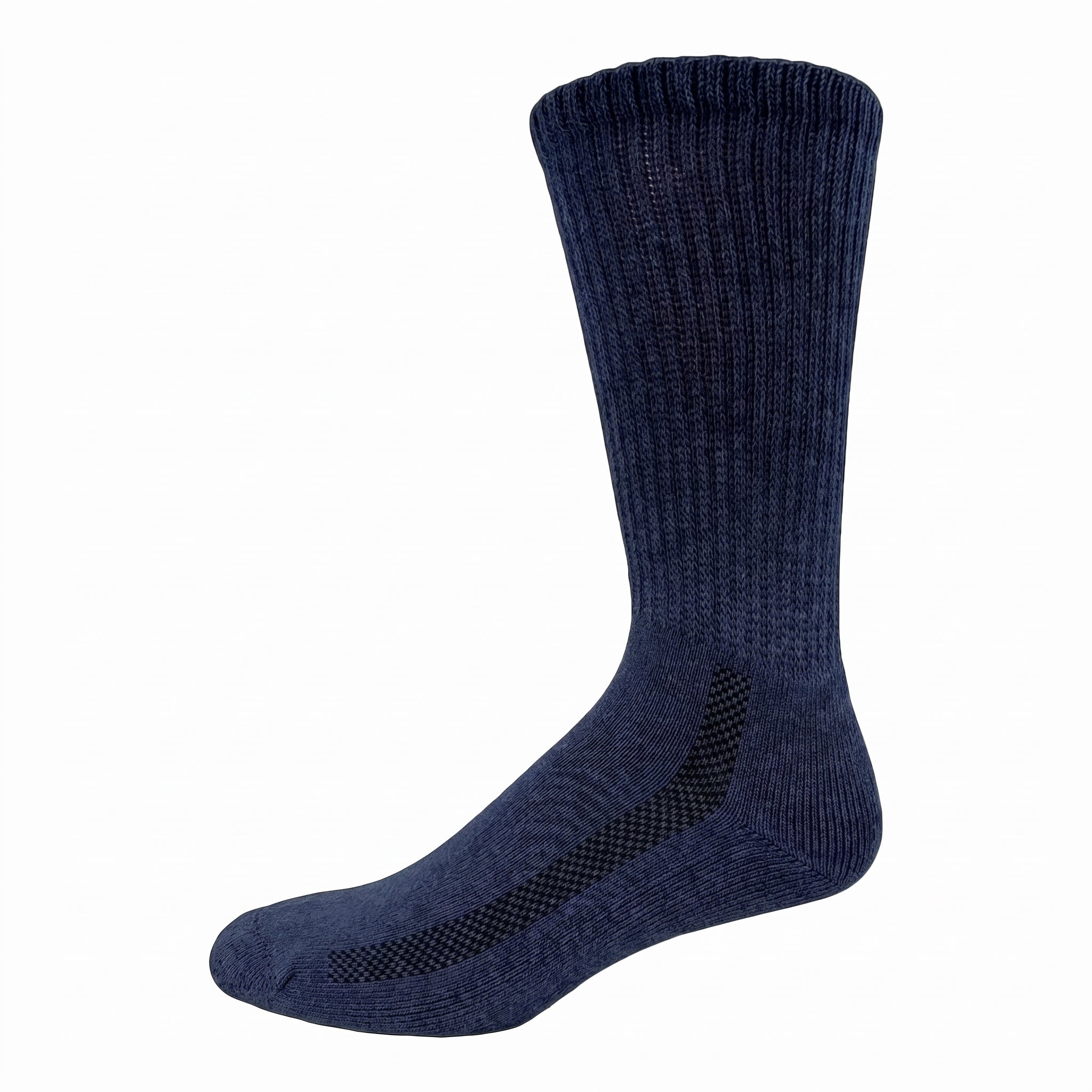 KEY - Diabetic Wellness - Men's - Non Binding - 1/2 Cushion Sole Crew