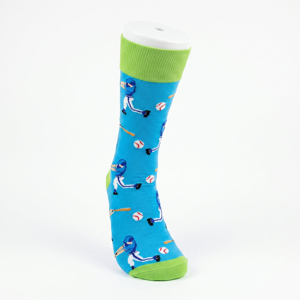 SoXcellent - Baseball Sport Unisex Novelty Socks - M