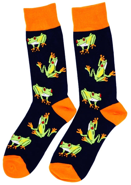 SoXcellent - Green Frog Unisex Fun Crew Novelty Funny Socks