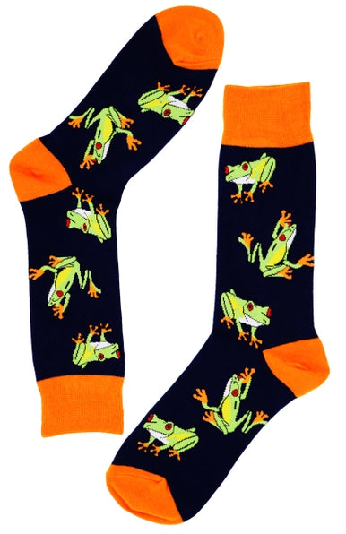 SoXcellent - Green Frog Unisex Fun Crew Novelty Funny Socks