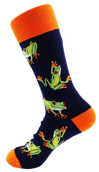 SoXcellent - Green Frog Unisex Fun Crew Novelty Funny Socks