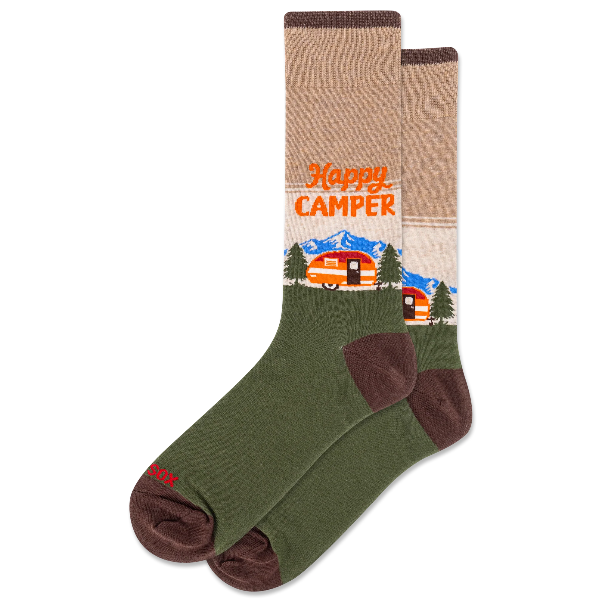 Hot Sox - Men - HAPPY CAMPER Crew Socks