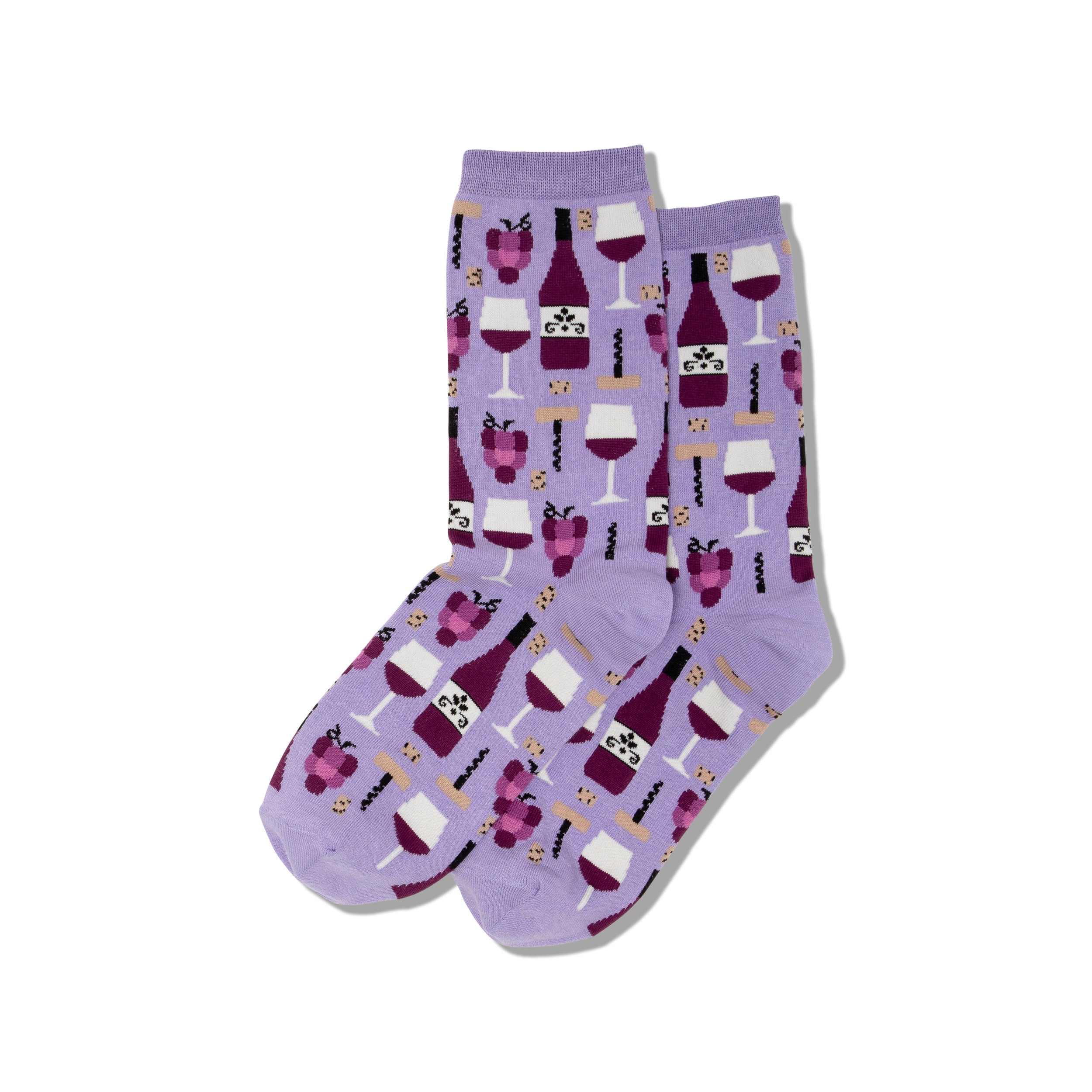 Hot Sox - Women - WINE Crew Socks