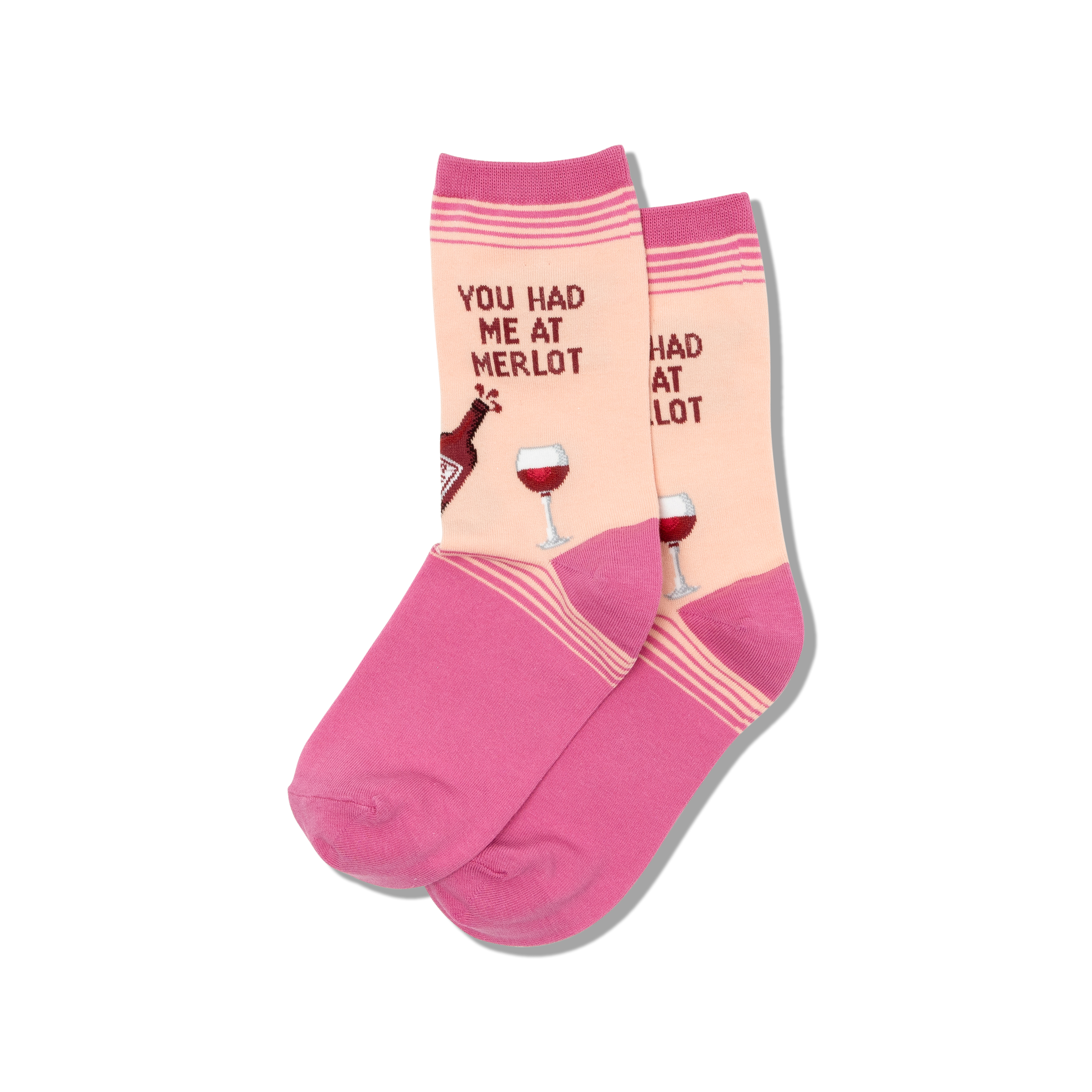 Hot Sox - Women - YOU HAD ME AT MERLOT Crew Socks