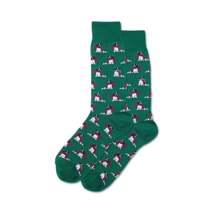 Hot Sox - Men - Animals - HOLIDAY DOG Crew Socks