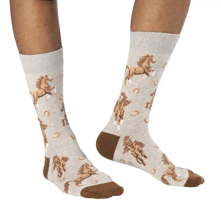 Good Luck Sock - Men's Horses Socks