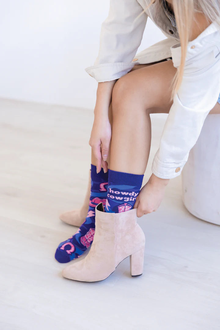 Uptown Sox - Women's - Howdy Cowgirl Socks for HER