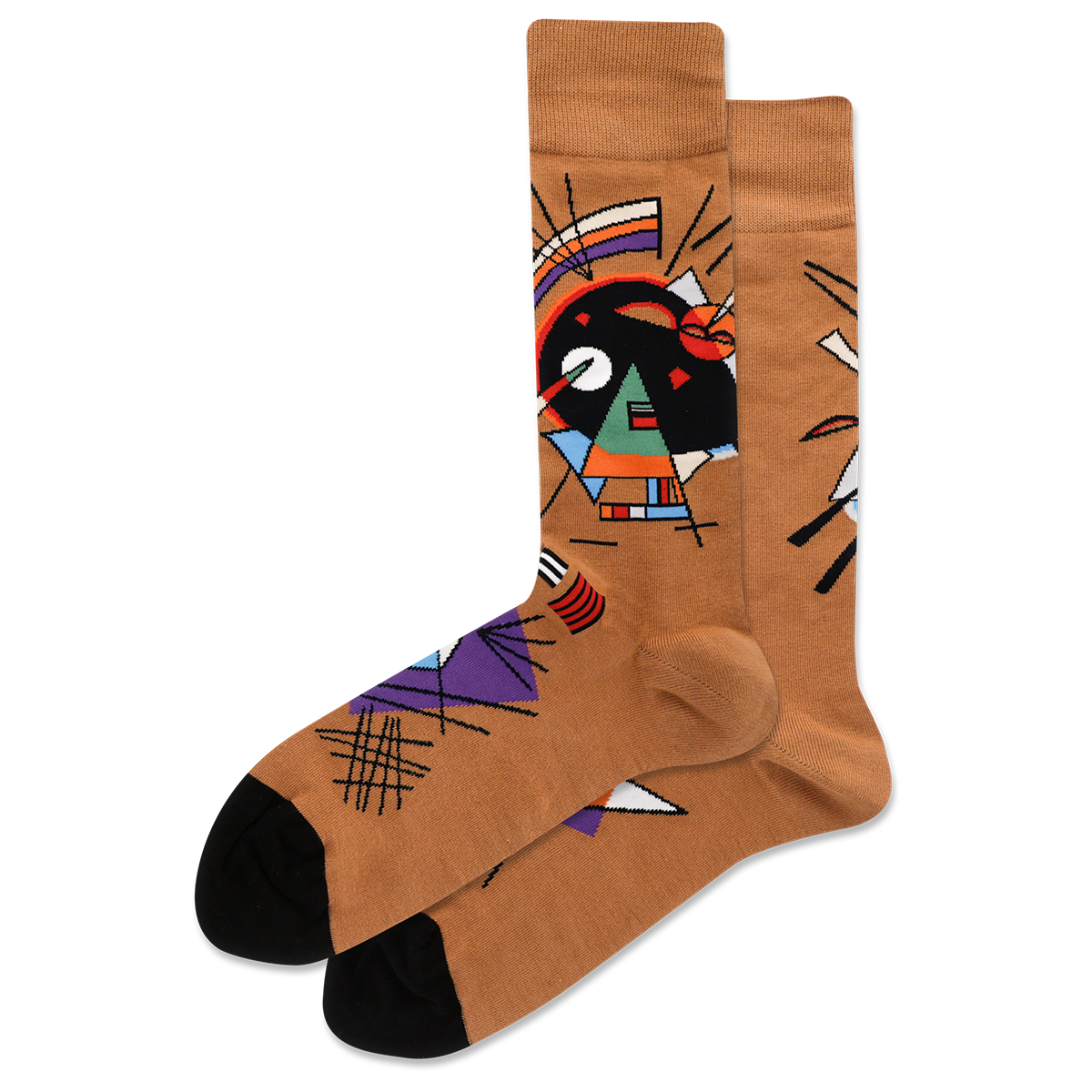 Hot Sox - Men - Artist Series - Black and Violet - Chest