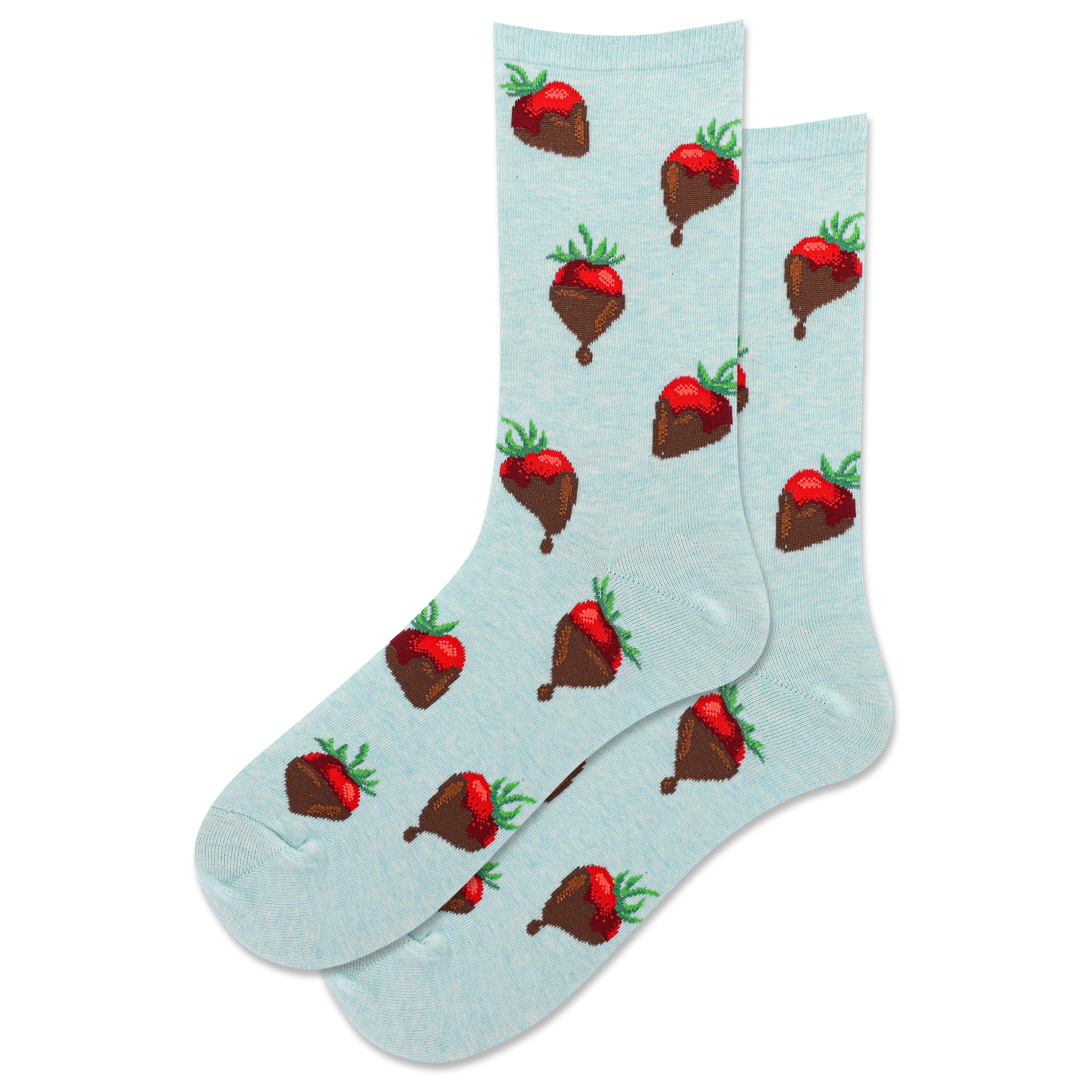 Hot Sox - Women - CHOCOLATE COVERED STRAWBERRY Crew Socks
