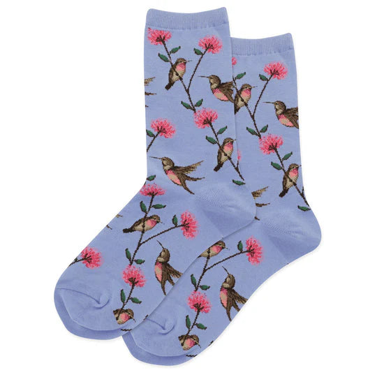 Hot Sox - Women - HUMMINGBIRD Crew Socks