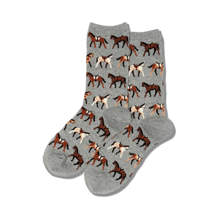 Hot Sox - Women - HORSES Crew Socks