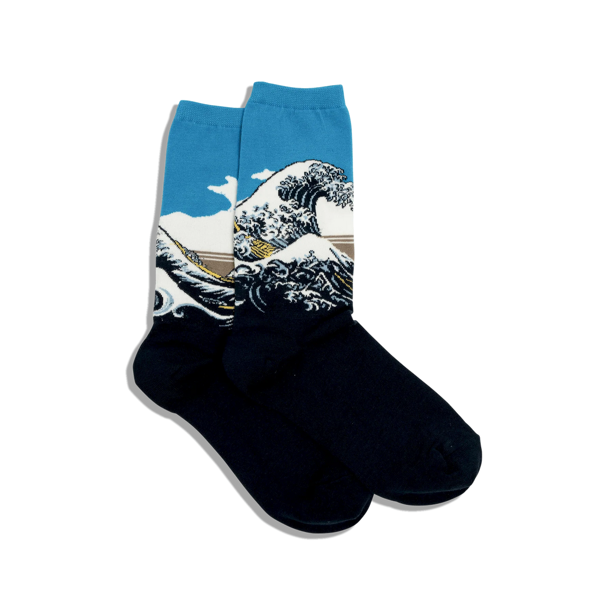 Hot Sox - Men - Artist Series - Great Wave - Crew Socks