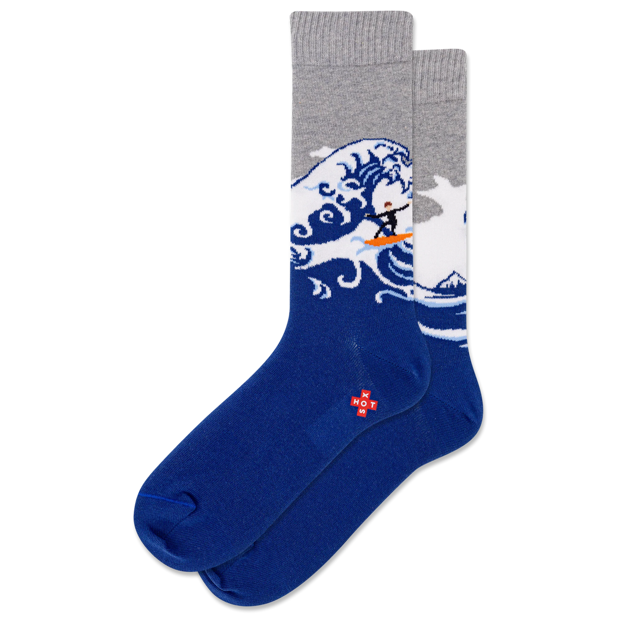 Hot Sox - Men - Artist Series - Ride the Wave Crew Socks