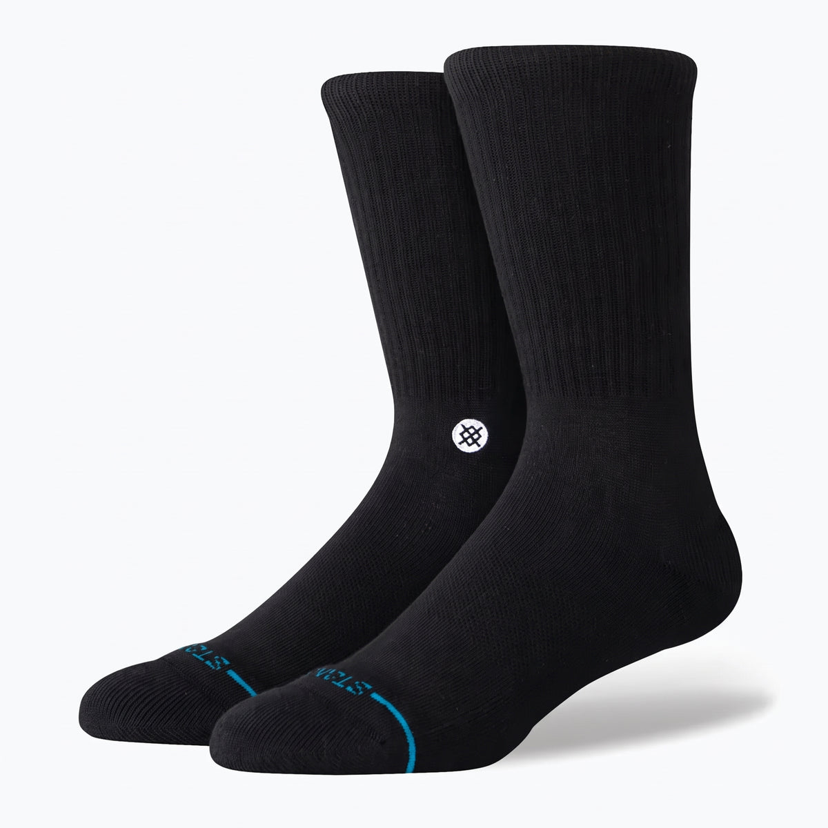 STANCE - Men's - ICON Crew Socks: Black & White