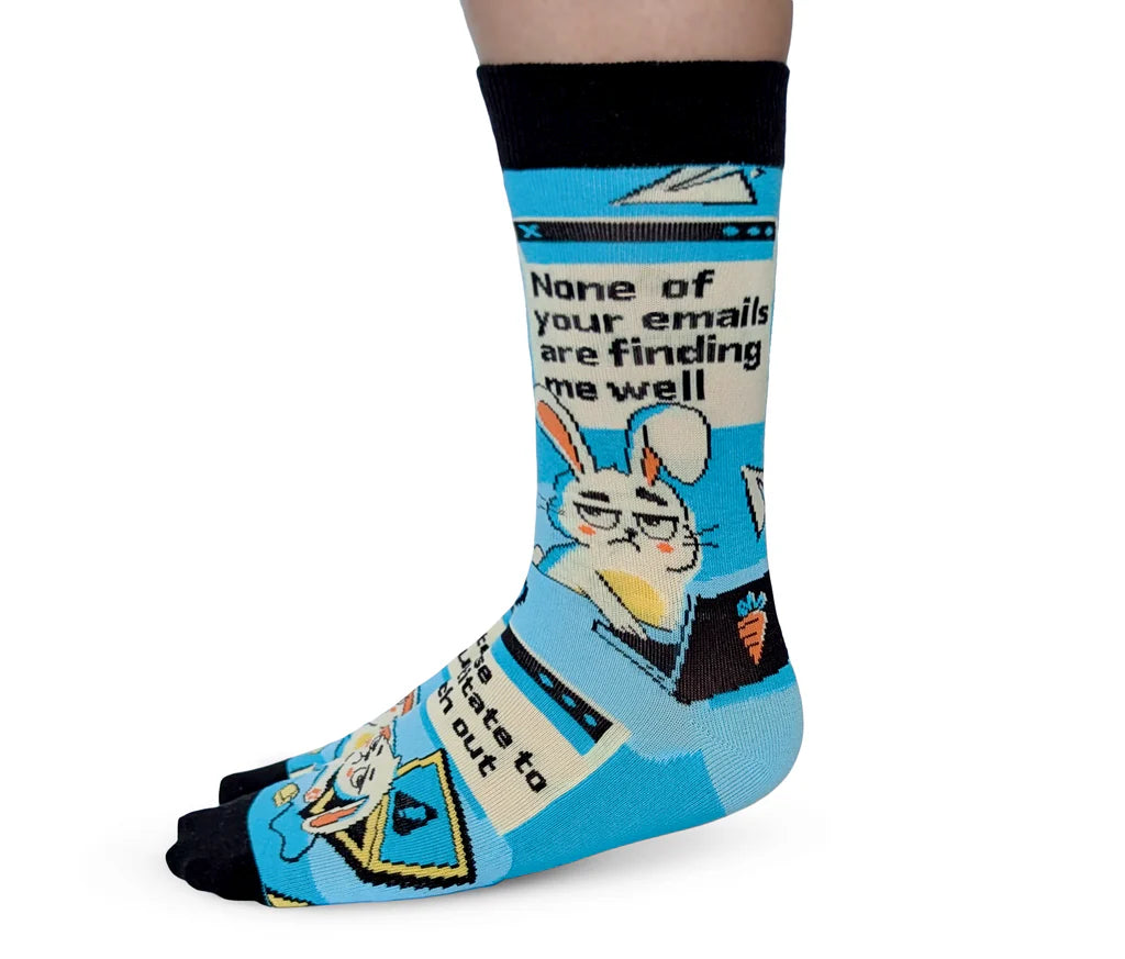 Uptown Sox - Women's - Inbox Bunny Socks for HER