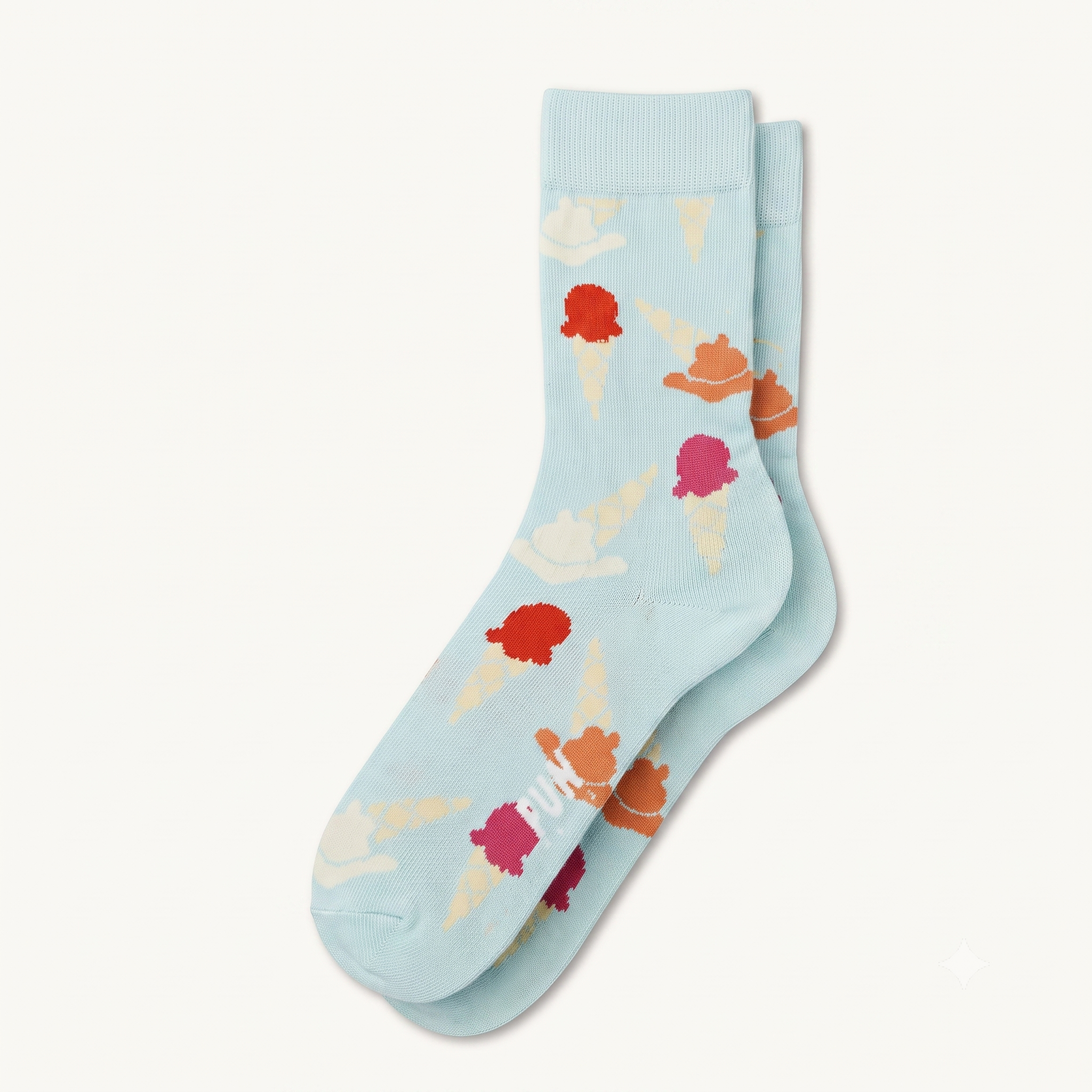 FUN Socks - Women's - ICE CREAM Crew Socks