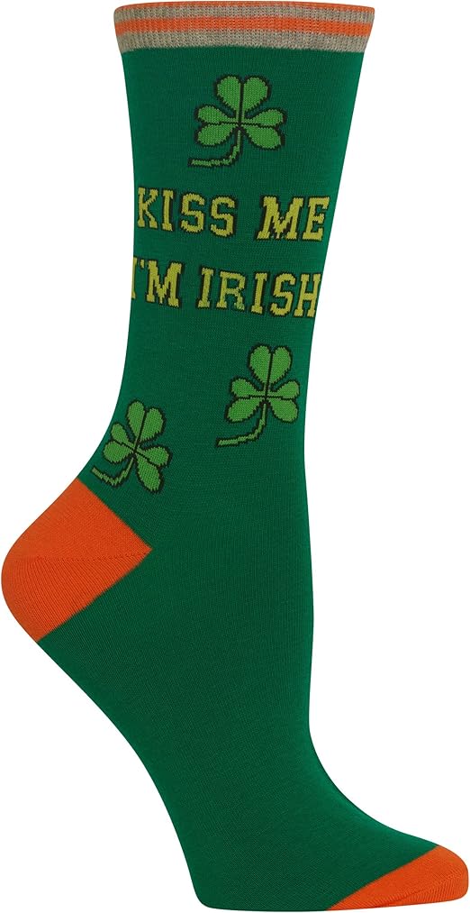 Hot Sox - Women - KISS ME I'M IRISH Crew Socks