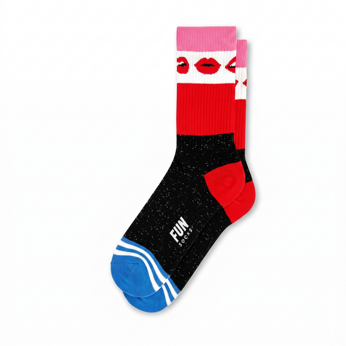 FUN Socks - Women's - LIPS Crew Socks
