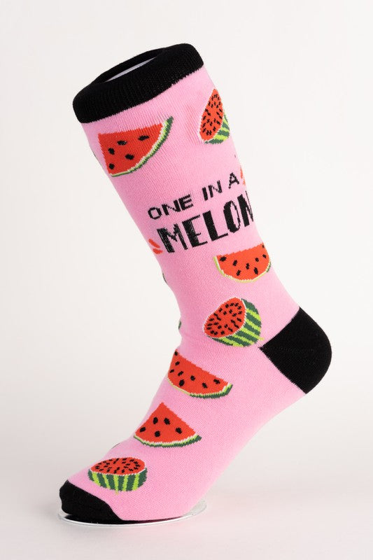 moJJa - Women's - ONE IN A MELON Crew Socks
