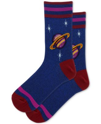 Hot Sox - Women - METALLIC SATURN Crew Socks