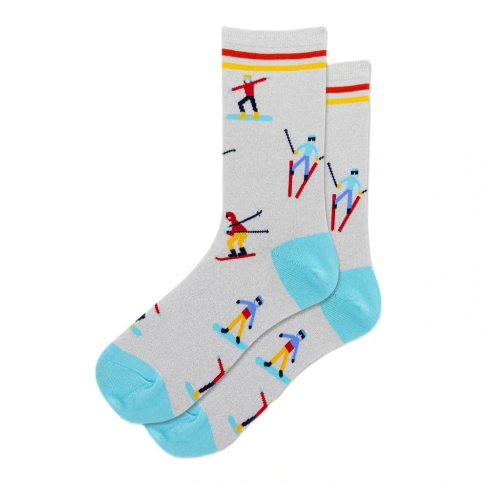 Hot Sox - Women - METALLIC SKIERS Crew Socks