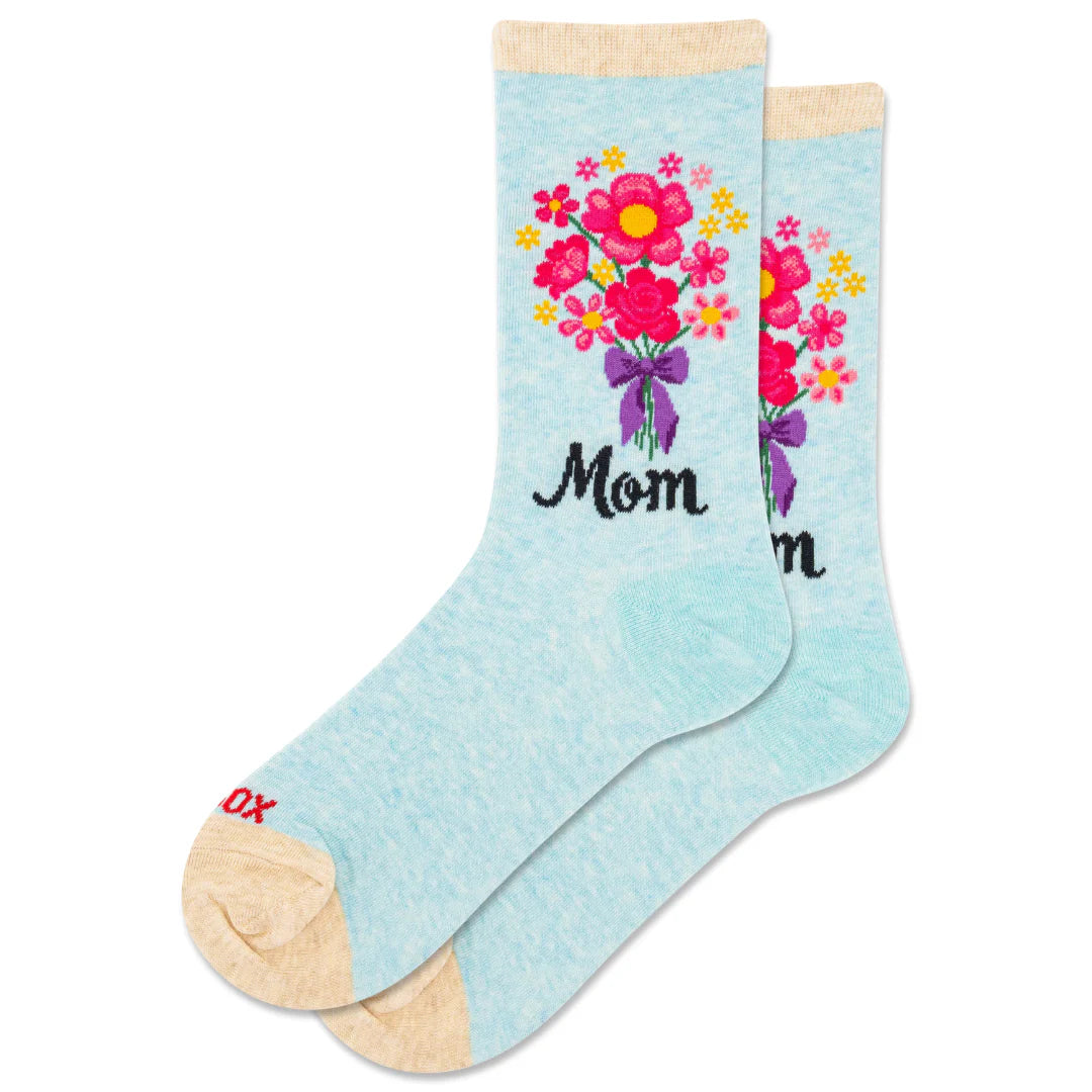 Hot Sox - Women - MOM FLORAL Crew Socks