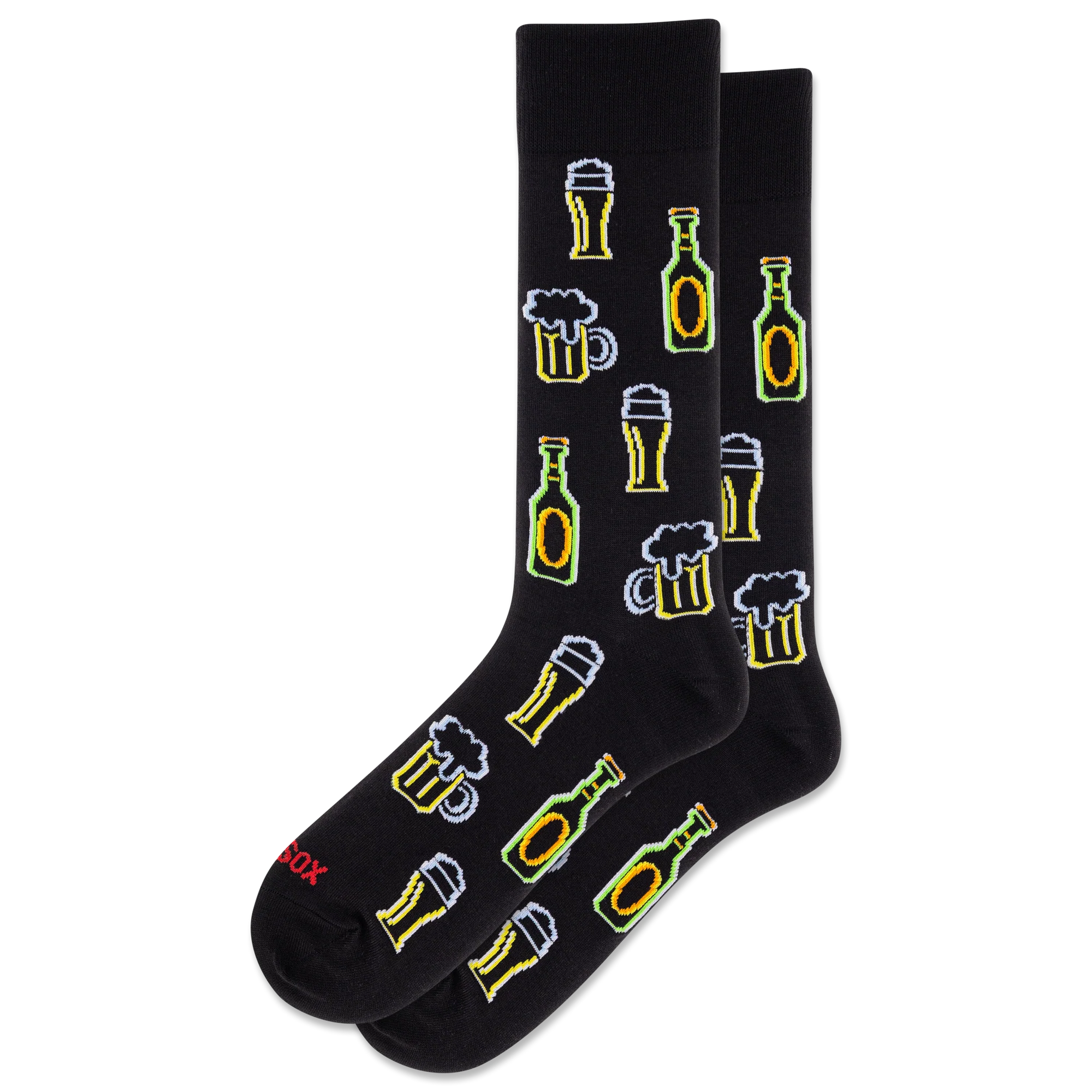 Hot Sox - Men - NEON BEER Crew Socks