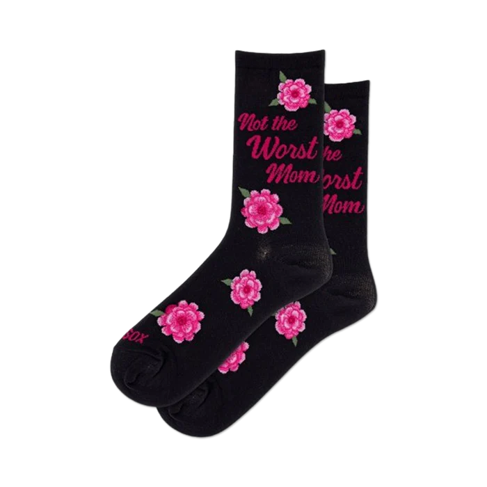 Hot Sox - Women - NOT THE WORST MOM Crew Socks