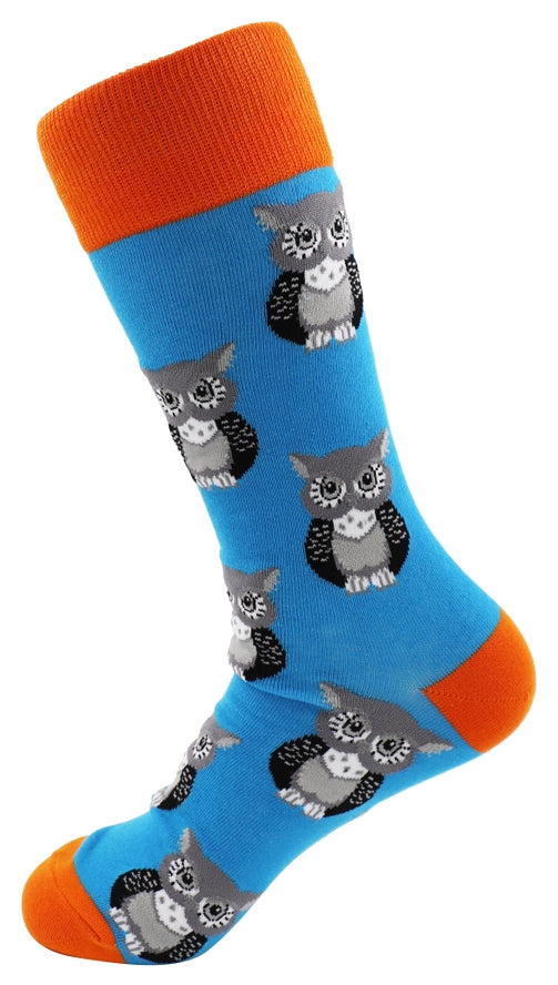 SoXcellent - Owl Fun Casual Pattern Funny Socks - M