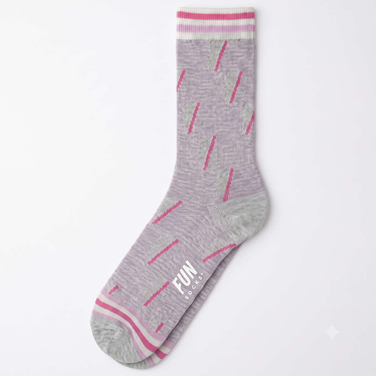 FUN Socks - Women's - PENNANT Crew Socks