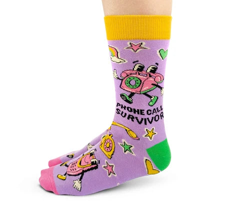 Uptown Sox - Women's - PHONE CALL Socks for HER