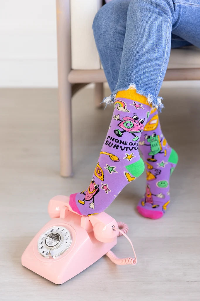 Uptown Sox - Women's - PHONE CALL Socks for HER