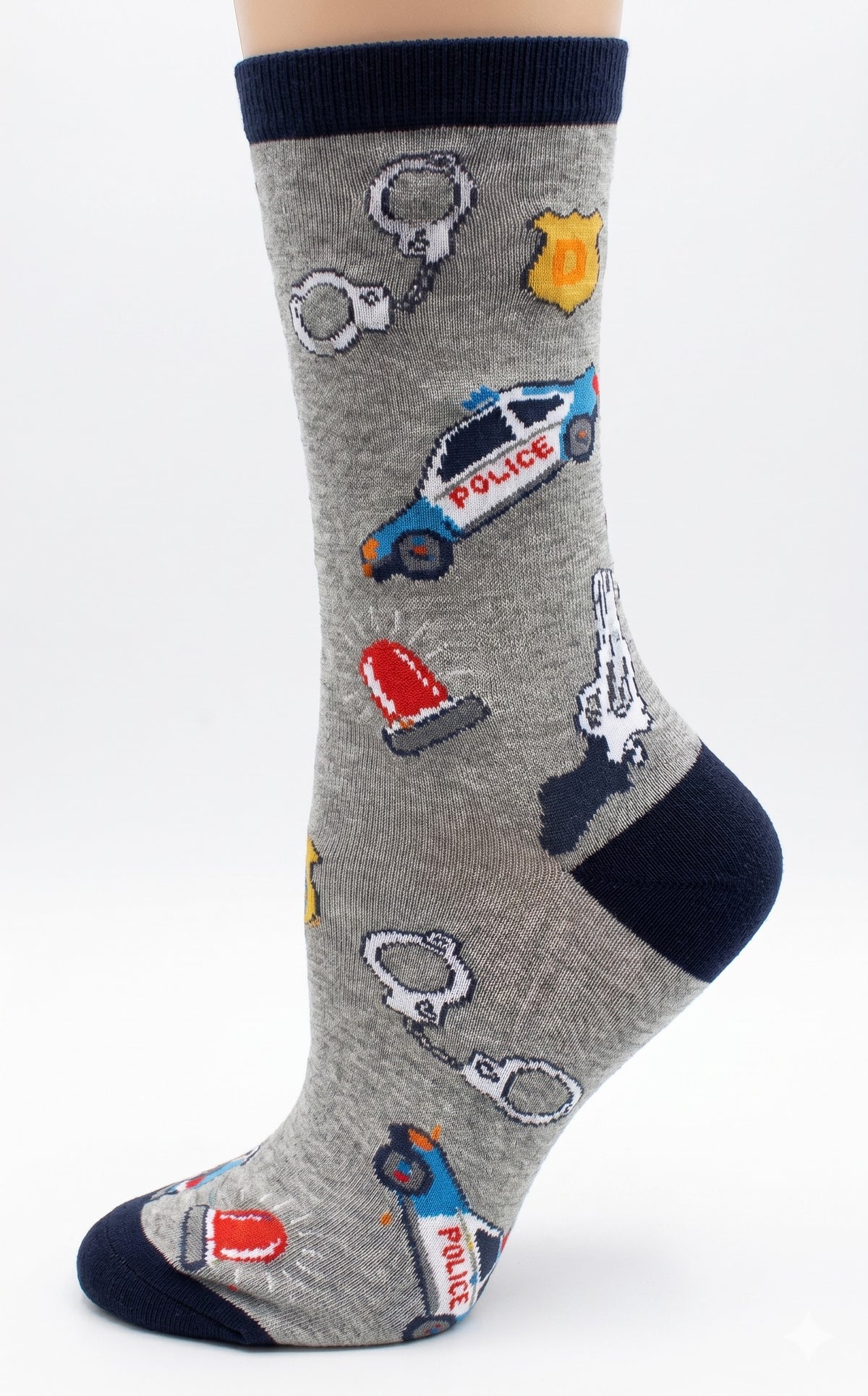 CRAZY TOES - LADIES - POLICE Crew Socks