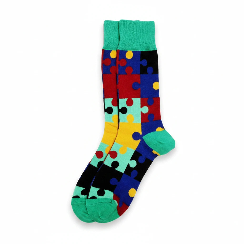 SoXcellent - Puzzle Unisex Socks - M