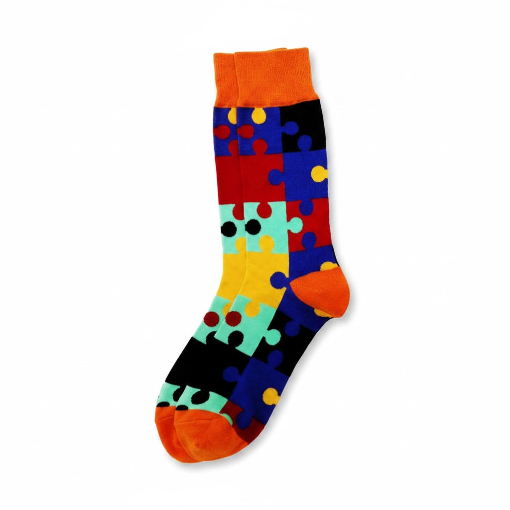 SoXcellent - Puzzle Unisex Socks - M