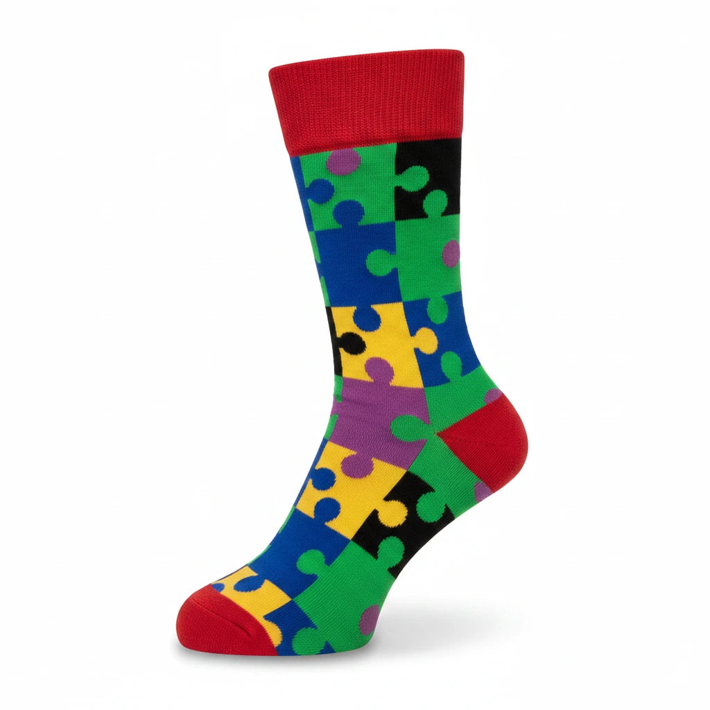 SoXcellent - Puzzle Unisex Socks - M