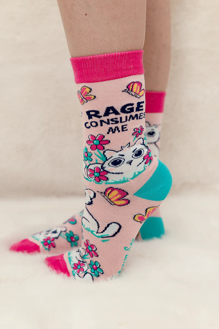 Uptown Sox - Women's - Rage Consumes Me Socks for HER