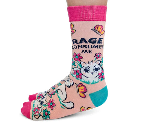 Uptown Sox - Women's - Rage Consumes Me Socks for HER
