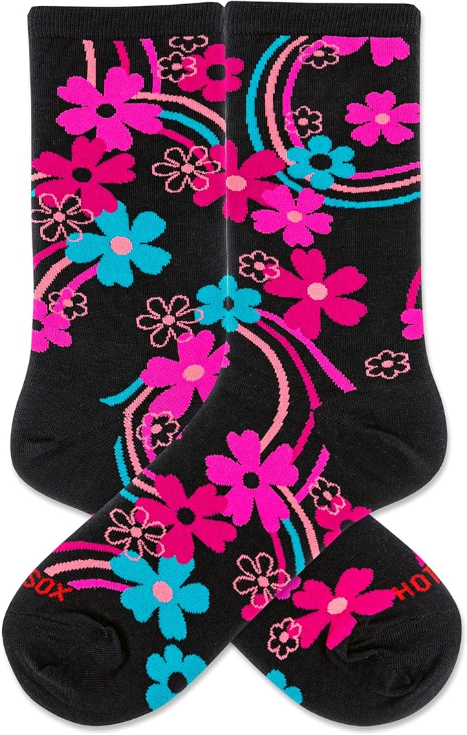 Hot Sox - Women - RAINBOW FLORAL Crew Socks