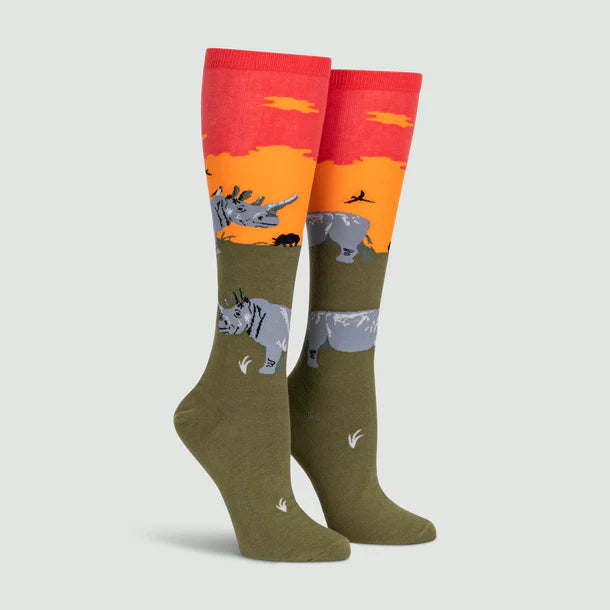 Sock it to Me - Knee High Sock: RHINO-CORN