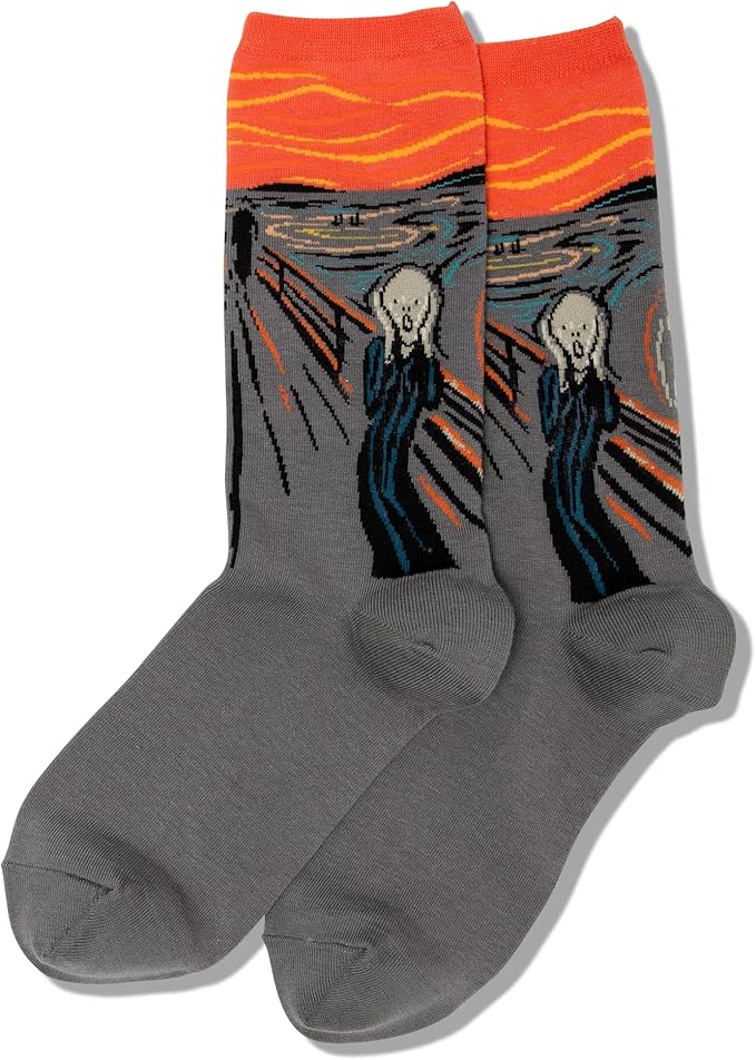 Hot Sox - Women - Artist Series - Munch's THE SCREAM Crew Socks