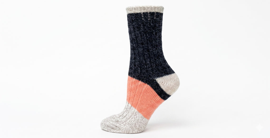 KEY - Women's - POLYTAM BLOCK MID Crew Socks