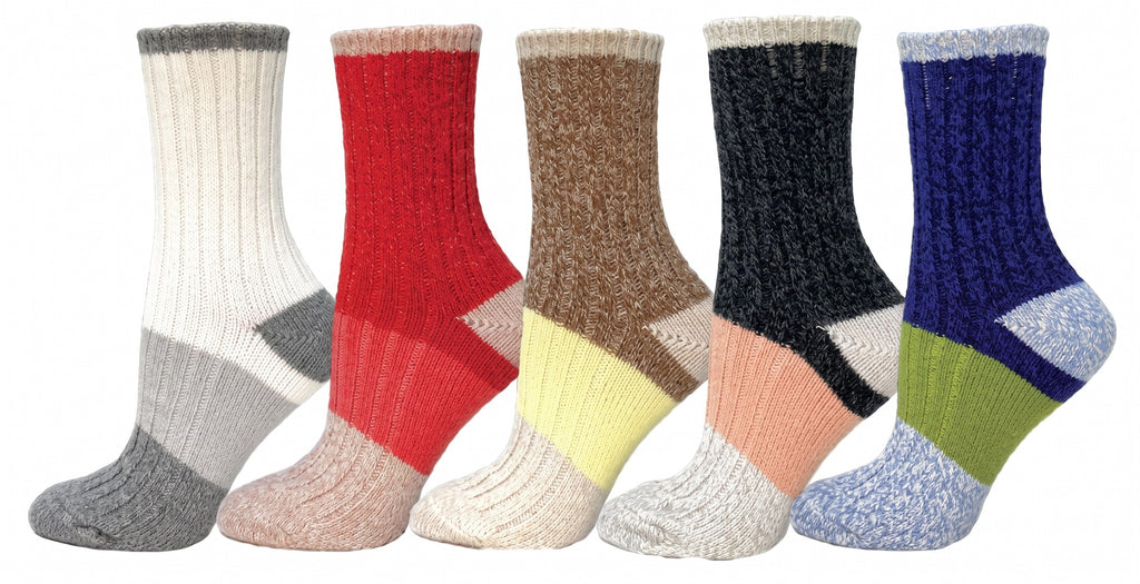 KEY - Women's - POLYTAM BLOCK MID Crew Socks