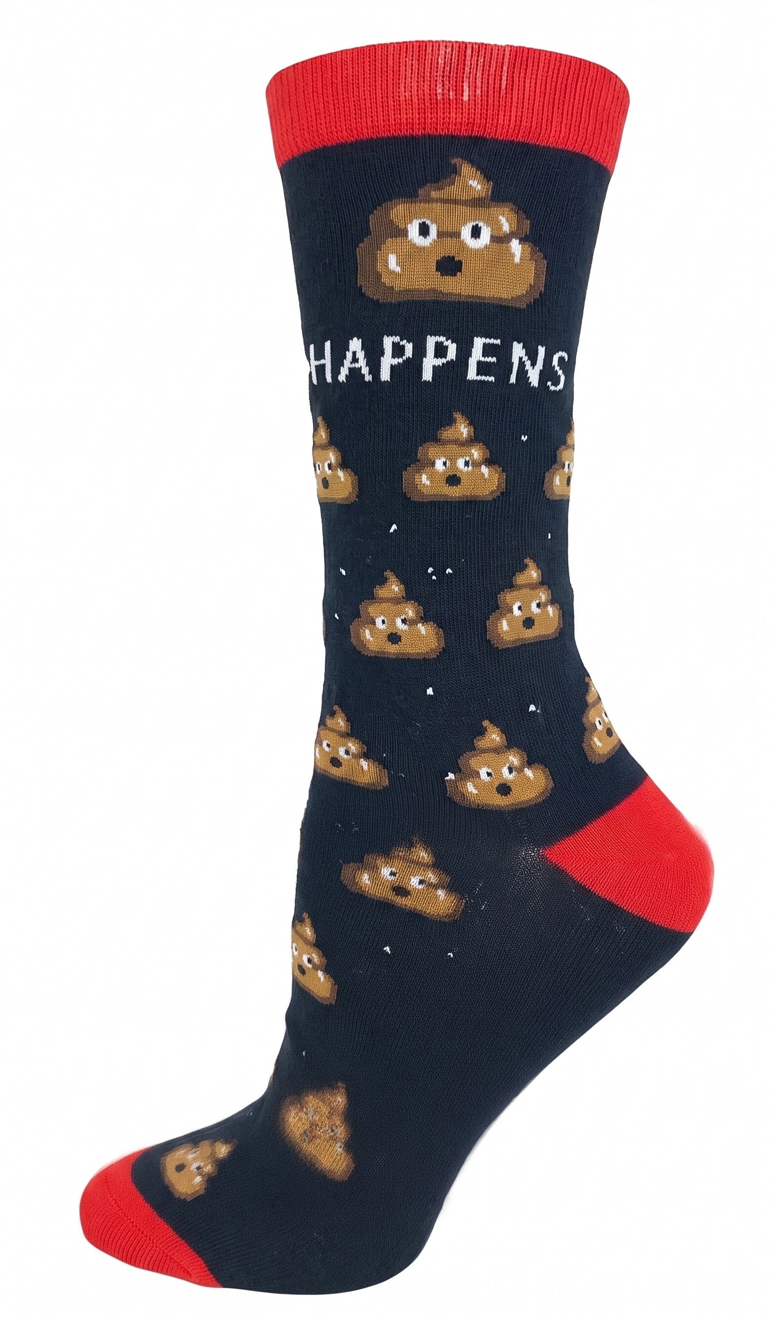 CRAZY TOES - LADIES - SHIT HAPPENS Crew Socks